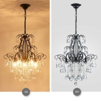 Wuzups Crystal Chandelier 5Light Pendant Ceiling Light Modern Lighting Fixture For Bedroom Hallway Bar Kitchen Bathroom H 226