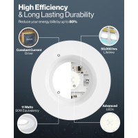 Sunco Led Recessed 4 Inch 16 Pack Selectable 2700K3000K3500K4000K5000K Dimmable Can Lights Smooth Trim 11W40W 660Lm D