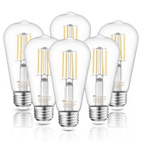 Mastery Mart Vintage E26 Led Light Bulb, Glass St21 Ampoule Vintage Antique Edison Style Decorative Filament Bulb, Ul Listed And Energy Star For Home And Restaurant