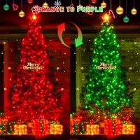 Jmexsuss 200 Led Halloween Lights Outdoor 66Ft 11 Modes Red And Green String Lights With Remote Connectable Waterproof Color C