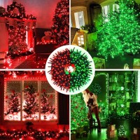 Jmexsuss 200 Led Halloween Lights Outdoor 66Ft 11 Modes Red And Green String Lights With Remote Connectable Waterproof Color C