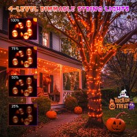 Jmexsuss 173Ft 500 Led Halloween Lights Outdoor Orange And Purple 11 Modes Color Changing Halloween String Lights With Remote