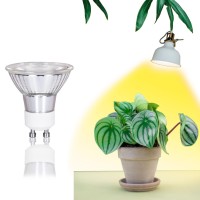 Dommia Grow Light Bulb, Full Spectrum Plant Light For Indoor Plants, Gu10 Led Grow Lights, Lightweight Plant Light Bulbs, Sunset Indoor Growing Lamps For Succulents, Orchids, Tomatoes, Lettuce