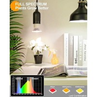 Dommia Plant Light For Indoor Plants Full Spectrum Led Grow Light Bulb Warmwhite Indoor Plant Lights Easy Installation Small