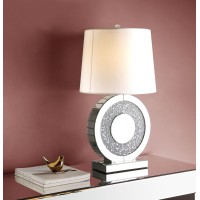 Acme Noralie Table Lamp, Mirrored & Faux Diamonds 40221(D0102H5Le1T)