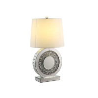 Acme Noralie Table Lamp, Mirrored & Faux Diamonds 40221(D0102H5Le1T)