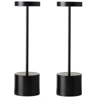 Tuikito 2 Pack Cordless Table Lamp Rechargeable,Portable Battery Powered Led Desk Lamp,5000Mah Battery Up To 40 Hours,3-Levels Brightness Stepless Dimming Table Light For Restaurant/Indoor/Outdoor