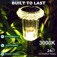 Lianglome 8 Pack Solar Lights Outdoor Pathway,Solar Walkway Lights Outdoor,Garden Led Lights For Landscape/Patio/Lawn/Yard/Driveway-Warm White