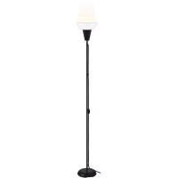 Hsd Tagarp Floor Uplighter, Standing Floor Lamp For Living Room Bedroom Office, Tall Lamp, Standing Pole Lamp For Bedroom Reading, Bright Floor Lamp, Up Shade, Black & White, 71