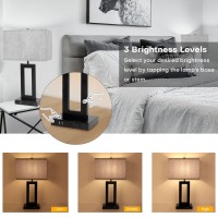 SpecificationsShade Material Fabric MetalSwitch Type Touch ControlColor GraySize 2213 inchDimmable 4levelBase E26 BaseWattage 60W MaxUSB Charging Ports 2AC Outlet 1