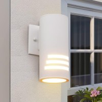 Cerdeco Ws-3208 Modern Porch Light Outdoor Wall Lamp Weather-Proof Cylinder Wall Sconce Suitable For Garden & Patio Matte White Finished[ Ul-Listed ]