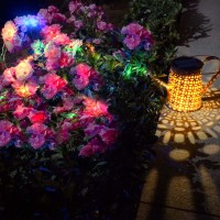 Solar Watering Can Lights Multi Color Outdoor Garden Decor,Hanging Solar Lantern Waterproof,Solar Waterfall Lights Solar Decorative Fairy Light Gift For Mom Grangmom Patio Yard Art Pathway Lawn Flower