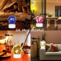 Oxyefei 3D Night Light With Photo, Personalized Custom Photo Lamp Great Gifts For Lover Friends Birthday