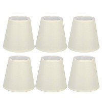 6Pcs Lamp Shade Cream-Coloured Chandelier Lampshade Wall Lamp Lampshade For Table Lamp And Floor Light