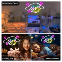 Cinnamoroll Neon Sign Anime Light 3D Wall Art Cute Led Neon For Bedroom Game Room Apartment Japanese Cartoon Character Dog Ima