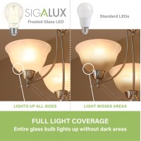 Sigalux E26 Led Bulb 60 Watt Dimmable Edison A19 Clear Light Bulbs, Energy Star Certified Vintage Led Filament Light Bulbs Soft White 2700K, Type A Old Fashioned Antique Bulbs, 8W, 800Lm, 6 Pack