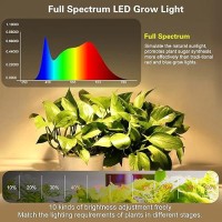 Grow Light Strip Waterproof Grow Lights For Indoor Plants Full Spectrum Plant Grow Lights Indoor With Auto Onoff Timer White Re