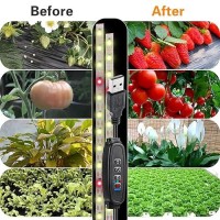 Grow Light Strip Waterproof Grow Lights For Indoor Plants Full Spectrum Plant Grow Lights Indoor With Auto Onoff Timer White Re