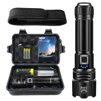 Poslani Flashlights Led High Lumens Rechargeable,Brightest 100000 Lumens Flash Light, High Power Tactical Flash Light,Handheld Waterproof Flashlights For Emergency Camping Gift