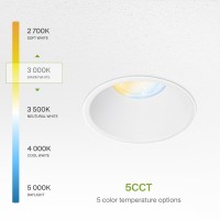 Asd Trimless 2 Inch Led Recessed Lighting 15W 120V Round Commercial Led Downlight Canless Dimmable Led Downlights For Ceiling