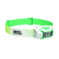 Petzl Actik Core Headlamp Powerful Rechargeable 600 Lumen Light With Red Lighting For Hiking Climbing And Camping Green