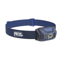 Petzl Actik Headlamp Powerful 450 Lumen Light With Red Lighting For Hiking Climbing Running And Camping Blue