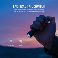 Olight Warrior Mini2 1750 Lumens Rechargeable Tactical Flashlight With Dual Switch And Proximity Sensor High Performance Led Fl