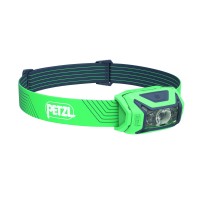 Petzl Actik Headlamp Powerful 450 Lumen Light With Red Lighting For Hiking Climbing Running And Camping Green