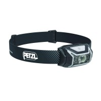 Petzl Actik Core Headlamp Powerful Rechargeable 600 Lumen Light With Red Lighting For Hiking Climbing And Camping Grey