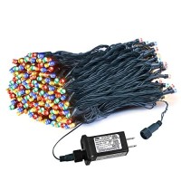 Weillsnow 200 Led Multicolor Outdoor Christmas Lights, 66Ft Plug In Waterproof String Lights, 8 Modes With Memory For Outdoor Indoor Garden Halloween Christmas Decorations (66Ft, Multi-Colored)