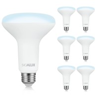 Sigalux Led Flood Lights Indoor, Br30 Led Bulb 65W Equivalent, Dimmable Recessed Light Bulbs 650Lm 5000K Daylight Can Light Bulbs, E26 Base Bulged Light Bulbs Ul Listed, 6 Pack