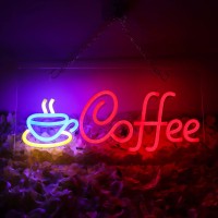 Jfllamp Coffee Neon Signs For Wall Decor Led Lights For Coffee Bar Led Sign Room Decor Aesthetic Suitable For Living Room Bistro