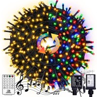 Jmexsuss Color Changing Christmas Lights 66Ft 200 Led Warm White Multicolor String Lights Outdoor Waterproof With Remote 11