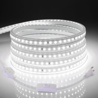 Aimengte Outdoor Led Strip Lights Waterproof Ac 110V 600Leds 6500K Led Rope Lights For Bedroom Room Kitchen Garden Patio In