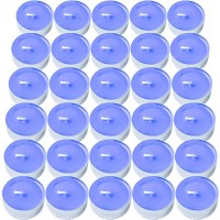 Decorrack 30 Tealight Candles, Blueberry Scented, Pleasant Fragrance Candle, Long Lasting Air Freshener (Pack Of 30)