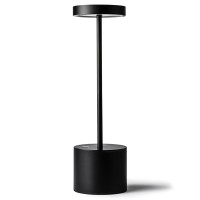 Barryca Rechargeable Cordless Table Lamp, Outdoor Battery Operated Led Table Light, Stepless Dimming, 3 Lighting Modes, For Indoor/Outside/Restaurants/Patio