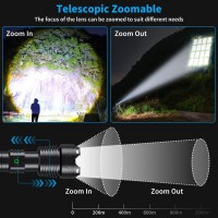 Grentay Rechargeable Flashlights High Lumens, 3500000 Lumens Handheld Led Flashlight 5 Modes, Zoomable, Ipx6 Waterproof Powerful Tactical Flashlight For Emergencies, Camping, Hiking