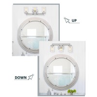 Bathroom Vanity Light Fixtures Hwh Modern Wall Sconce Lighting Over Mirror 3Light Vanity Wall Lamp In Chrome 5Hlt63B3W Ch