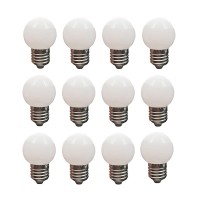 Led Night Light Bulb G14 Light Bulbs 1 Watt Low Wattage Globe Small Light Bulbs 10W Equivalent E26 Medium Screw Base Bathroom Vanity Porch Outdoor String Light Bulbs 12 Pack 3000K