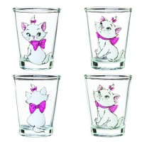 Have fun with your friends and loved ones with this classic Aristocats 4Pack 15 oz Mini glass Set thanks to the Silver Buffalo Aristocats Marie Poses 4Pack Mini glass Set This 4pack of mini glasses holds approximately 15Ounces of liquid by each Set of 4 m