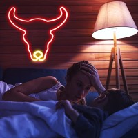 Enshui Cute Cow Neon Sign For Wall Decor Usbbattery Powered Led Bull Neon Light For Bedroom Kids Room Wedding Bar Cow Part