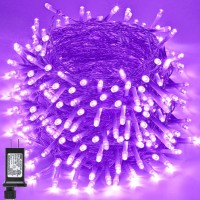 Zhouduidui Purple Halloween Lights, 800Led 330Ft Purple String Lights 8 Modes Timer Plug In Waterproof Indoor Outdoor Purple Christmas Lights For Halloween Christmas Garden Party Decoration