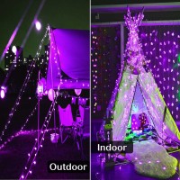 Zhouduidui Purple Halloween Lights, 800Led 330Ft Purple String Lights 8 Modes Timer Plug In Waterproof Indoor Outdoor Purple Christmas Lights For Halloween Christmas Garden Party Decoration