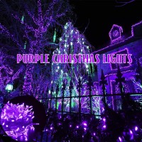 Zhouduidui Purple Halloween Lights, 800Led 330Ft Purple String Lights 8 Modes Timer Plug In Waterproof Indoor Outdoor Purple Christmas Lights For Halloween Christmas Garden Party Decoration