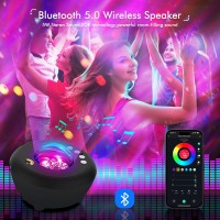 Yunlone Star Projector Galaxy Light Projector With 33 Lights Bluetooth 50 Speaker Sound Machine Night Light Smart Wifi Auror