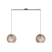 Lightswing Twin - Stainless Steel - 110 Cm - Pendant Light - Industrial Lighting - Vertigo Pendant Light