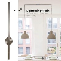 Lightswing Twin - Stainless Steel - 110 Cm - Pendant Light - Industrial Lighting - Vertigo Pendant Light