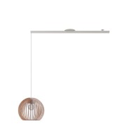 Lightswing Single - Matt White - 110 Cm - Pendant Light - Indoor Lighting - Industrial Ceiling Light - Vertigo Pendant Light