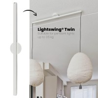 Lightswing Twin - Matte White - 110 Cm - Pendant Light - Indoor Lighting - Industrial Pendant Light - Vertigo Pendant Light