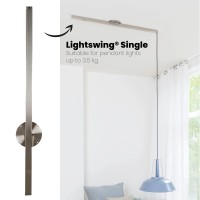 Lightswing Vertigo Single - Stainless Steel - 110 Cm - Indoor Lighting - Industrial Pendant Light - Pendant Light